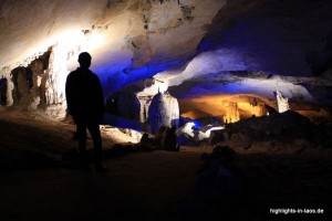 Tropfsteine in der Kong Lor Höhle