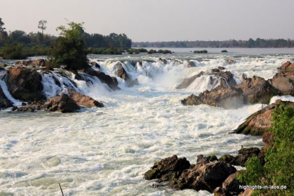 die Mekongfälle bie den 4000 Islands