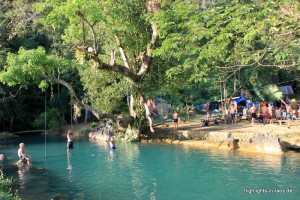 Blaue Lagune bei Vang Vieng